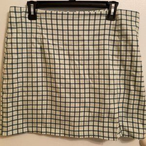 Wild Fable Green Plaid Miniskirt